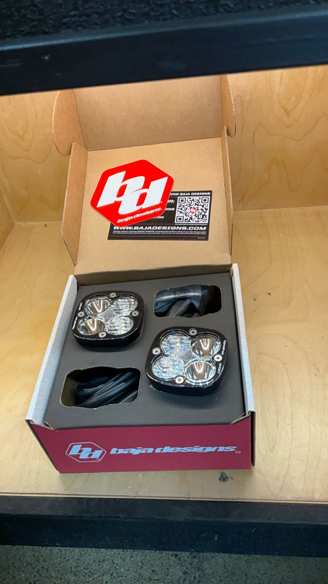 Baja Design Squadron Sport Black LED AUX Light Pod PAIR - Universal 557803