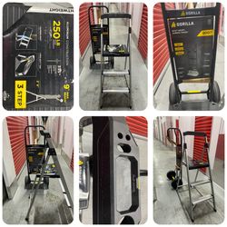 2- Piece Gorilla Steel Hand Truck & Step Ladder