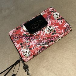 Ed Hardy Skull Rhinestone Clutch (1)
