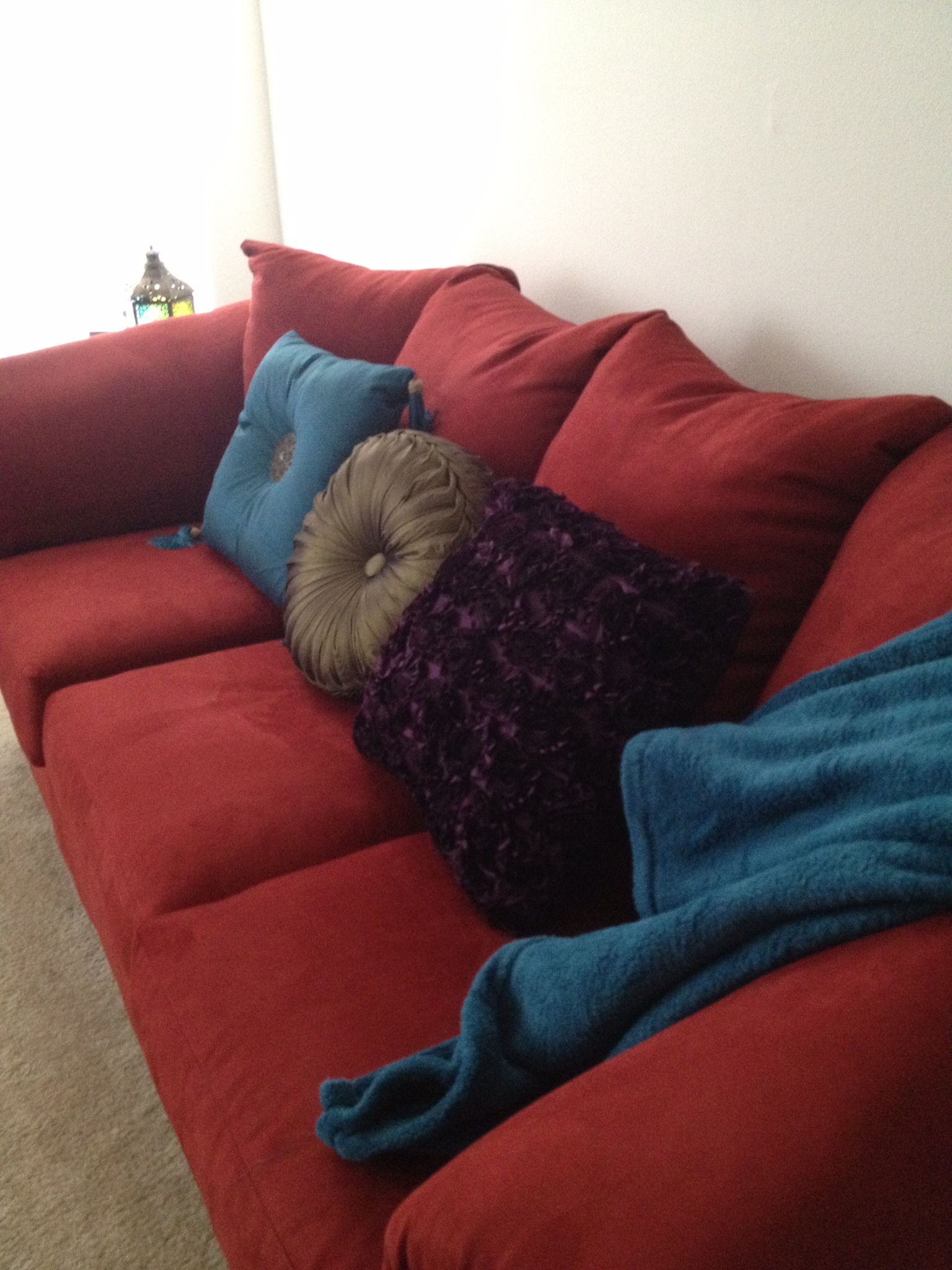 Red Sofa - 3 Seat Couch