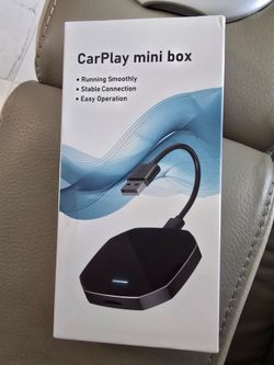 Wireless CarPlay Adapter for iPhone& Android Auto, Visoud AI Magic Box Support Netflix/YouTube, Mini Car Play Wireless Adapter