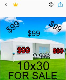 10x30 Tent Wedding party tent outdoor canopy tent with side walls white