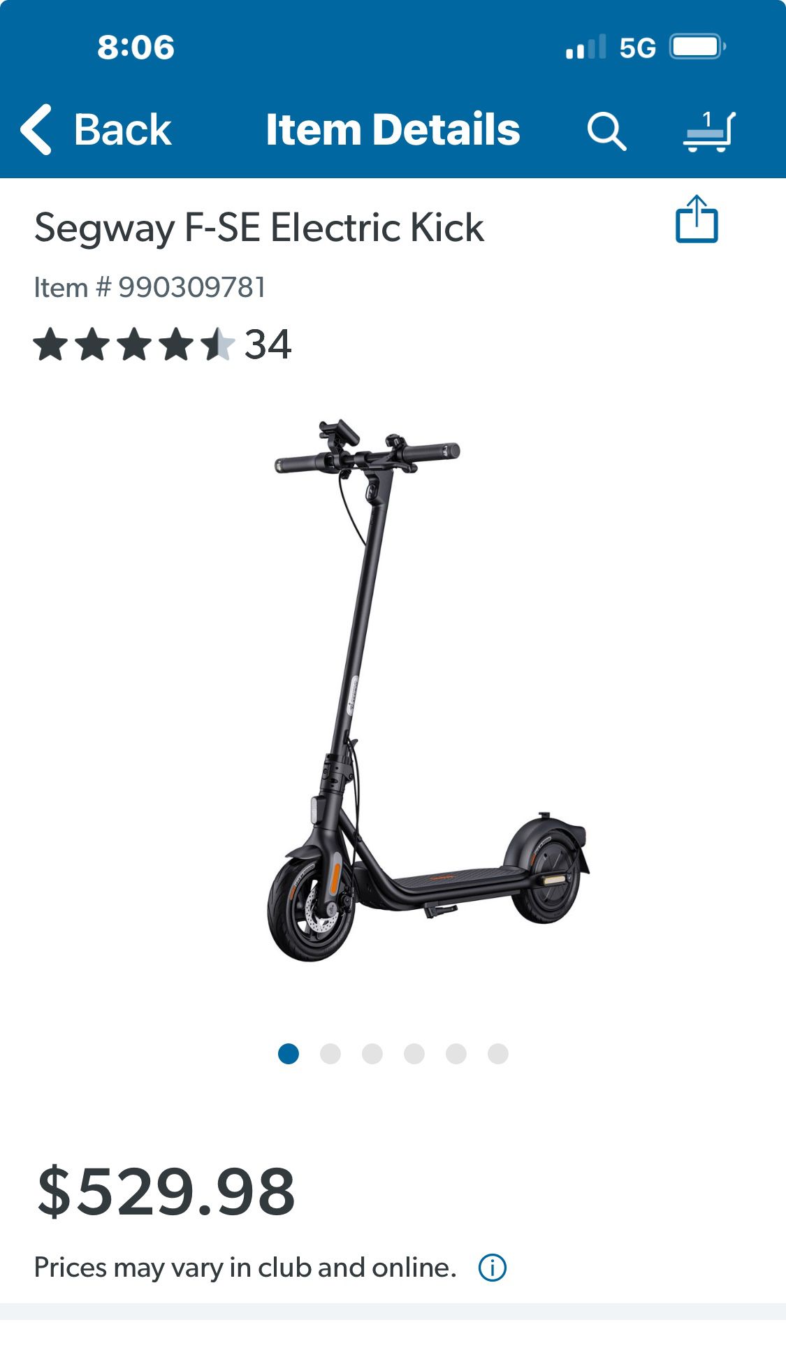 Segway F-SE Electric Scooter