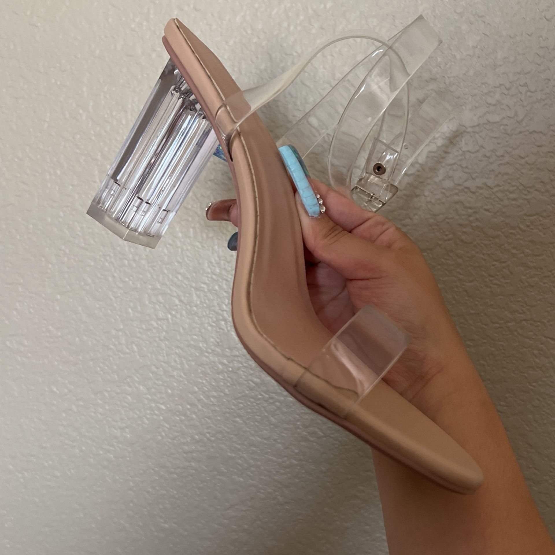  Clear Heels Size 8