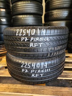 225 40R 19 PIRELLI CITURATO P7 RUN FLAT TIRES 2254019 USED TIRES (PAIR) MOUNT BALANCE INCLUDED