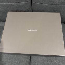 Rick Owens Jumbo Lace Low Top Sneakers Black Leather EU 42