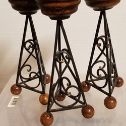 3 Candle Holders