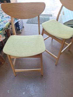 Two light weight  28 inch bar chairs