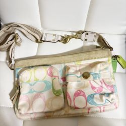 Y2K Coach Hampton Scribble Multi Purse