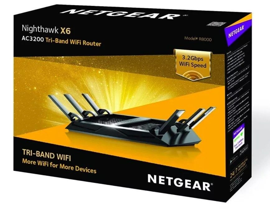Netgear R8000 Nighthawk X6 AC3200 & A22200 Range Extender