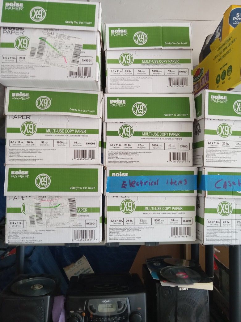 8 Empty Copy Paper Boxes 8.5 Inx11in 