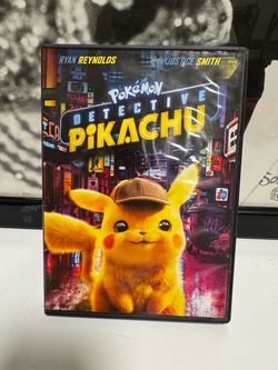 Pokemon Detective Pikachu (DVD, 2019) Ryan Reynolds – With Case