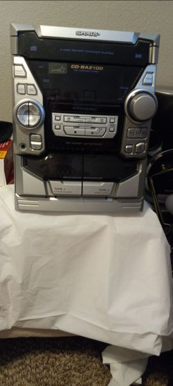 Sharpe CD, Cassette, Radio w/speakers