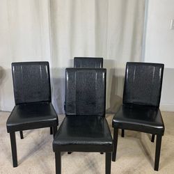 4 Black Chairs