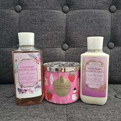 Strawberry Snowflakes Bath And Body Works