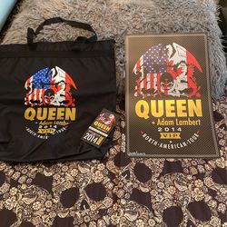 Queen + Adam Lambert Collector Tote Bag And Numbered Poster