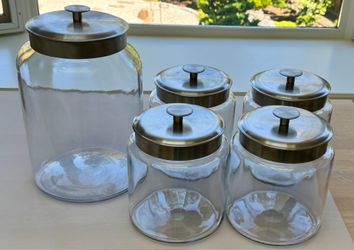 Anchor Hocking Montana Glass Jars - Quantity 5