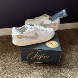 Brand New Jordan 1 Low KO x Union LA ‘White Neutral Grey’ Men’s Size 9