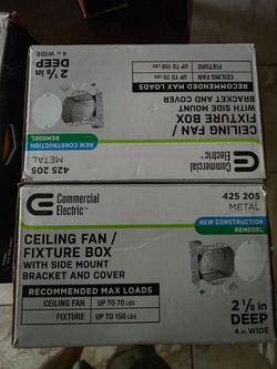 Ceiling fan electrical boxes