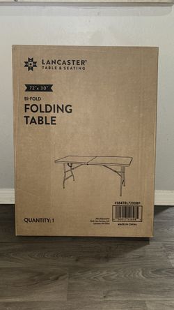 Lancaster Table & Seating 72x30 Bi-Fold Folding Table