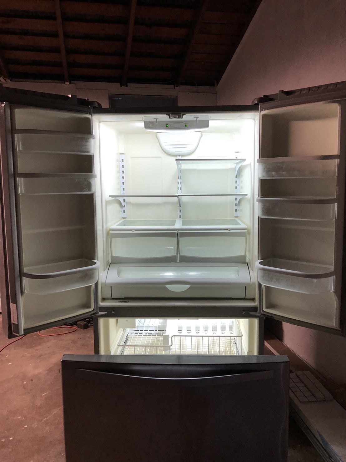 Used Large Fridge Whirlpool 25.2 Cu. Ft. WRF 535S MBM Stainless Steel