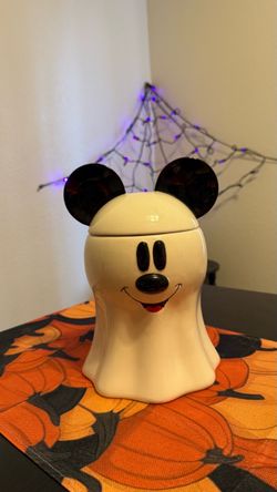 Disney Mickey Mouse Ghost Halloween Cookie Jar