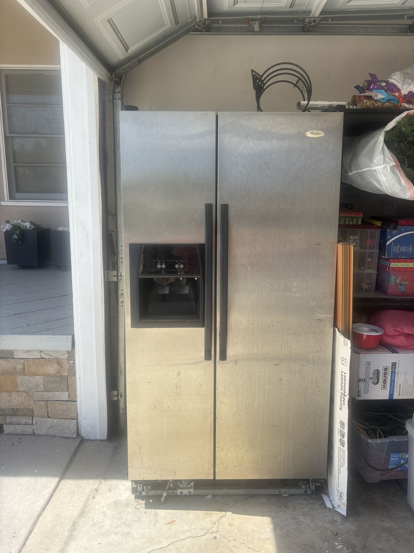 Whirlpool side-by-side stainless refrigerator