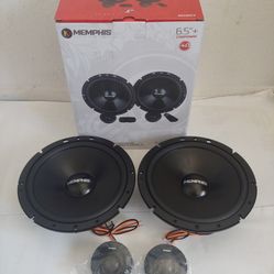 MEMPHIS 1 PAIR 6.5" 100 WATTS COMPONENT CAR SPEAKER ( BRAND NEW PRICE IS LOWEST INSTALL NOT AVAILABLE )