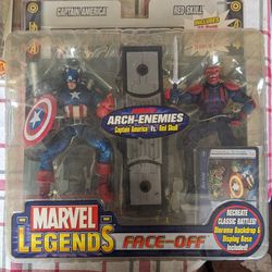 Toy Biz Marvel Legends Face-Off Figure Captain America Red Skull