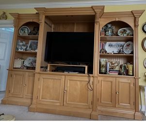 Wooden Entertainment Center-FREE