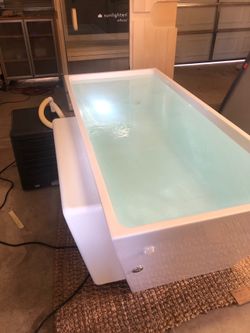 cold plunge laydown tub, the plunge pro XL residential