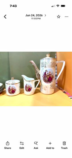 Brand new Vintage 17 piece tea set