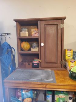Rustic Multi-Use Storage Cabinet / MOVING & MUST GO