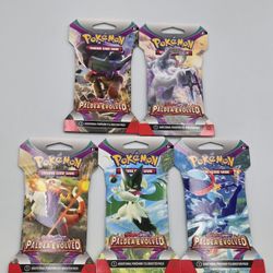 Paldea Evolved Pokemon Card Sleeved Booster Pack Set Of 5 Art 