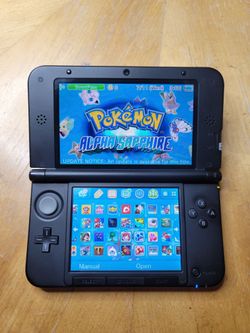 Nintendo 3DS XL with all pokemon games