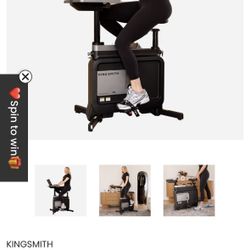 Kingsmith Exercise Bike Workstation $150