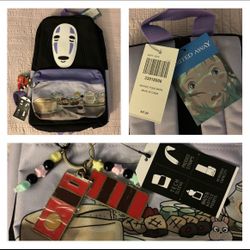 BioWorld Studio Ghibli SPIRITED AWAY Full Size Backpack (NWT)