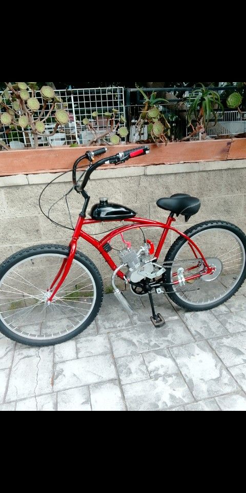 New 2 Stroke Motorized Bike 100cc.