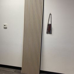 Modern Oak Acoustic Slat Wall Panel – 8ft Decorative Sound Panel (94.5” × 23.6”) 