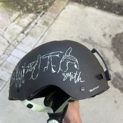 Smith ski/snowboard helmet with custom decals