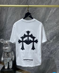 Chrome hearts white with black crosses