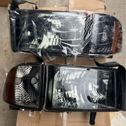 94-01 Dodge Ram Headlights Luces Micas Calaveras Faros Faroles Focos Headlamps 