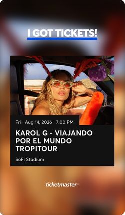 KAROL G CONCERT 8/14