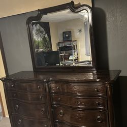 Dresser, Mirror, Media Stand