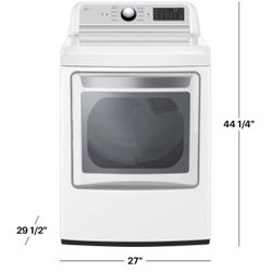 🔥 NEW LG 7.3 Cu.Ft Smart Electric Dryer with EasyLoad Door White DLE7400WE 🚨 SALE 🚨