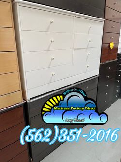 White eight drawer dresser new chest cajonera Comoda mueble nuevo