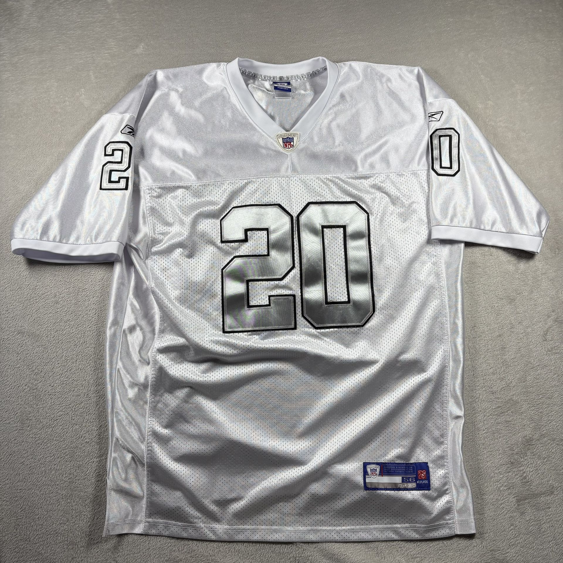 Reebok Mens NFL Jersey 56 Equipment Oakland Raiders White Darren McFadden #2718