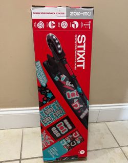 Jetson Stixit Kick Scooter with LED Wheels and Stickers, Adjustable Height