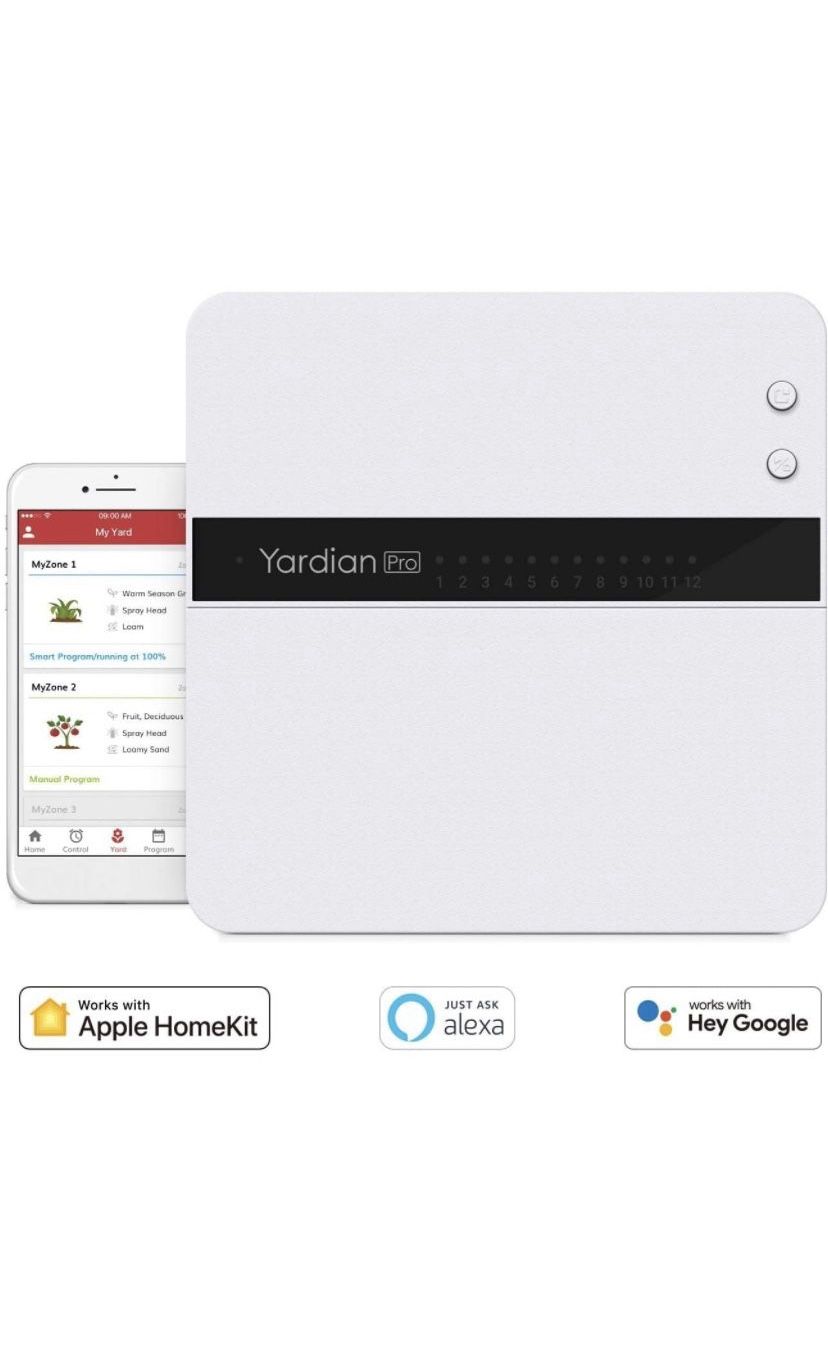 Aeon Matrix Yardian Pro Smart Sprinkler Controller with Instant Button Control, 8 Zone, Compatible with Amazon Alexa, Apple HomeKit, Google Home, Goog