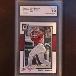 Angels Mike Trout Graded 10 Baseball Card 